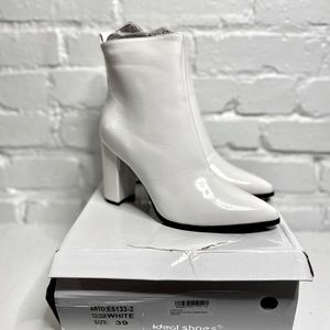 Brand New White Heeled Boots!